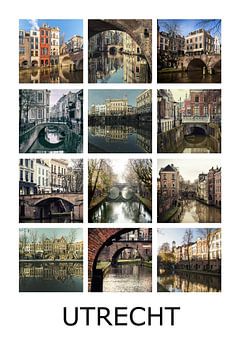 Foto collage van de Utrechtse Grachten | UTRECHT van André Blom Fotografie Utrecht
