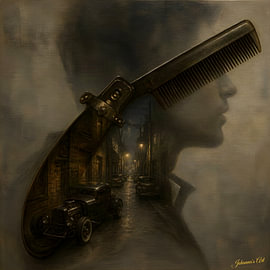 The Switchblade Comb and Hot Rod Alley by Johannas Art Creations