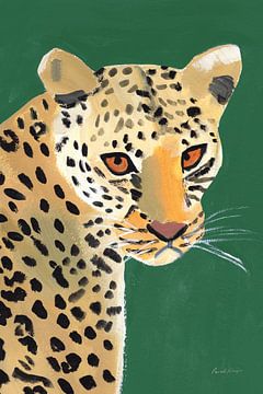 Kleurrijke cheetah op smaragd, Pamela Munger van Wild Apple