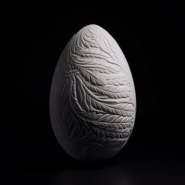 Weißes Ei dekorativ von The Xclusive Art