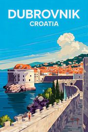 Dubrovnik, Croatie. sur Poster Art Shop