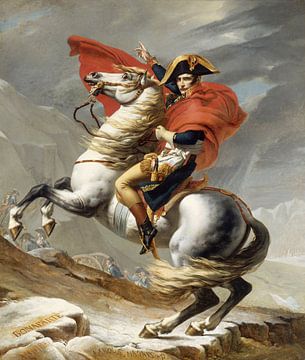 Napoleon doorkruist de Alpen, Jacques Louis David - 1802