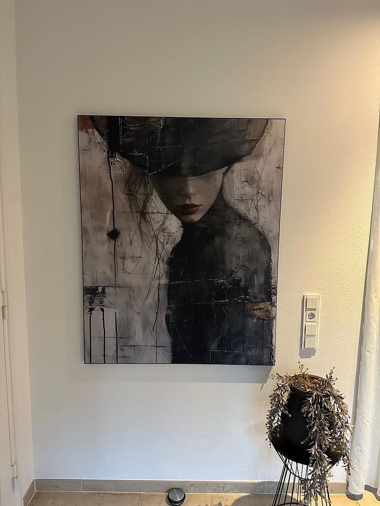 Modern en abstract portret "Rauw"  van Carla Van Iersel 