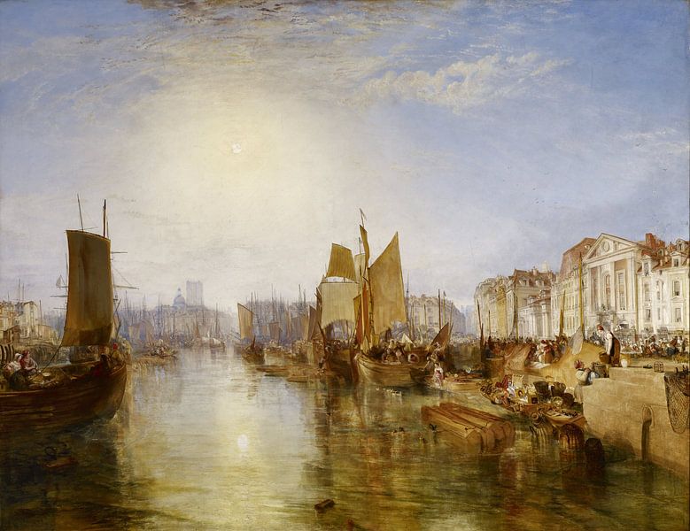 William Turner. Le port de Dieppe par 1000 Schilderijen