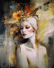 Colourful and modern portrait by Carla Van Iersel