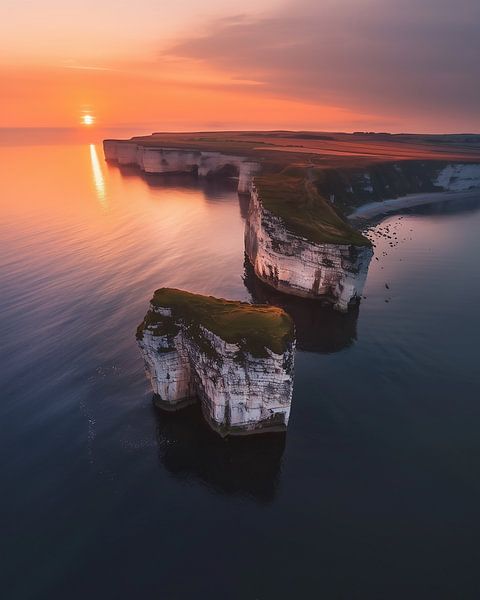 Klippenpfade im Abendschein von fernlichtsicht