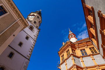 Uitzicht op historische gebouwen in de stad Görlitz