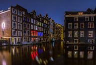 Oudezijds Kolk Amsterdam by Night van Mario Calma thumbnail