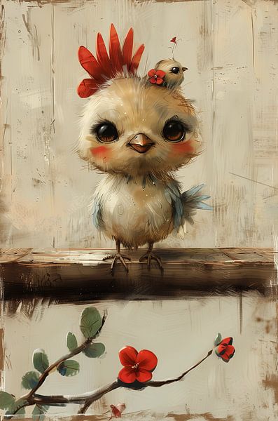 Petit oiseau, grands yeux par Brigitta Meijer