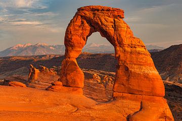 Delicate Arch dans le parc national des Arches, Utah, USA sur Henk Meijer Photography