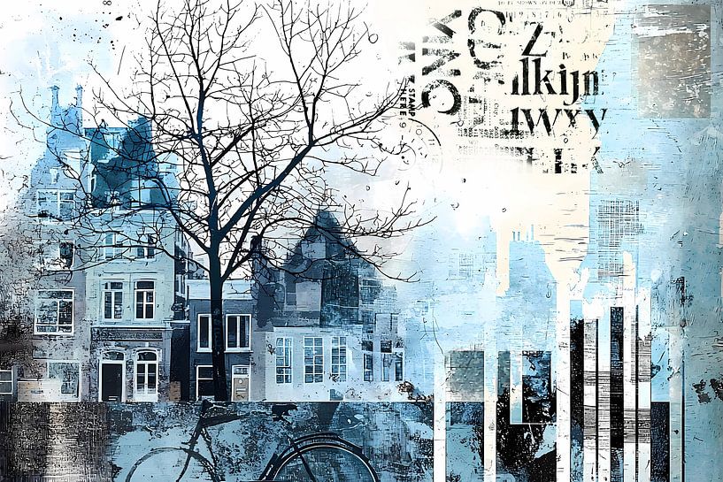 artistic rural background, seasonal graphics 3 by Ariadna de Raadt-Goldberg