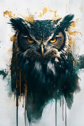 Indringende blik van een uil