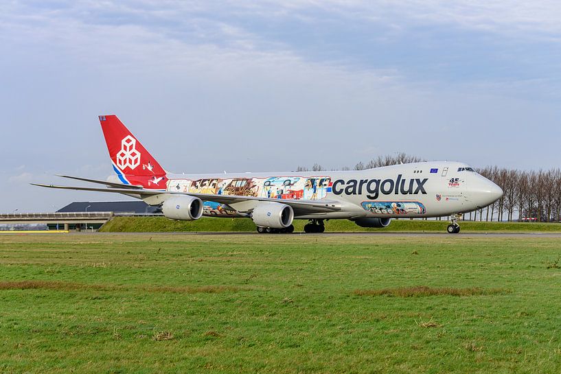 Boeing 747-8 de Cargolux Airlines en livrée Cutaway. par Jaap van den Berg