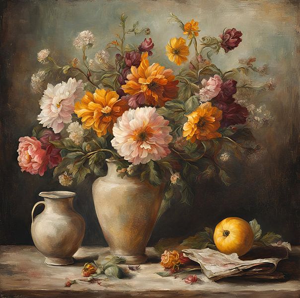 still life orange by CanvasbyCaro
