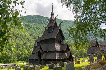 Borgund stave church by Danny Visser