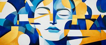 Blauw licht - Stille gedachten van Poster Art Shop