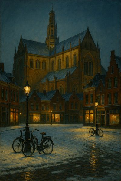 Winter Evening in Haarlem by Travel Shop