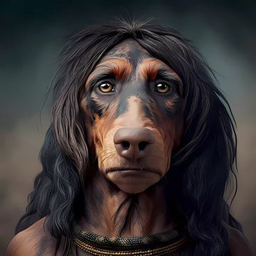 Teckel als Neanderthaler van Mysterious Spectrum