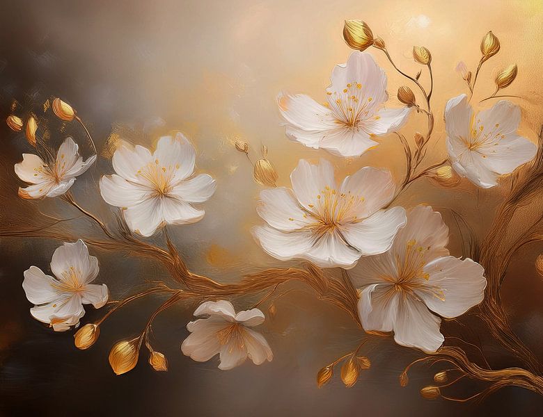 Cherry Flower Gold 055 by Art-Time