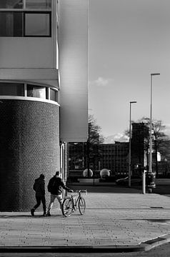 Rotterdam, Kop van Zuid, twee goede vrienden van Peter Hofwegen