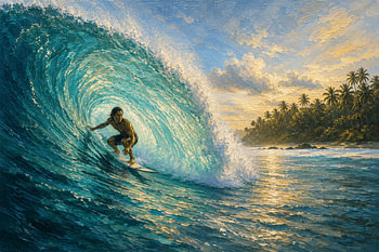 Surfen op de Mentawai-golf