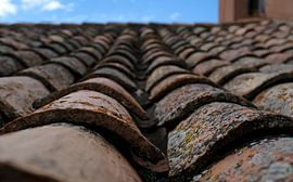 Details of old roof tiles in Albarracin by Lensw0rld