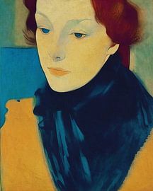 Zeichnung einer französischen Frau von Jan Keteleer