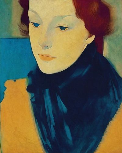 Tekening van een Franse vrouw