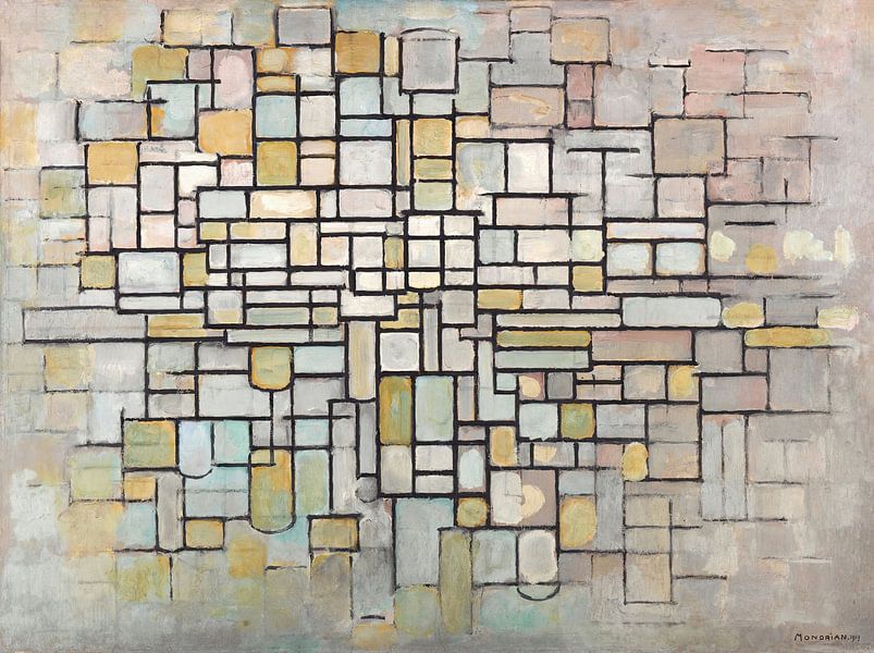 Piet Mondrian. No. 11 by 1000 Schilderijen