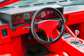 Armaturenbrett des Lamborghini Countach-Supersportwagens
