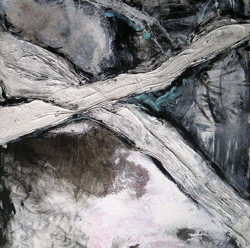 abstraktion schwarz-weiss von walli gutmann