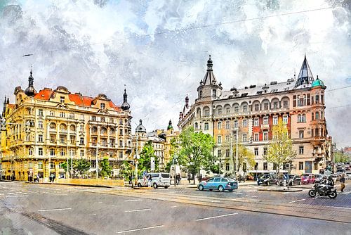 Praagse aquarelkunst #Praag