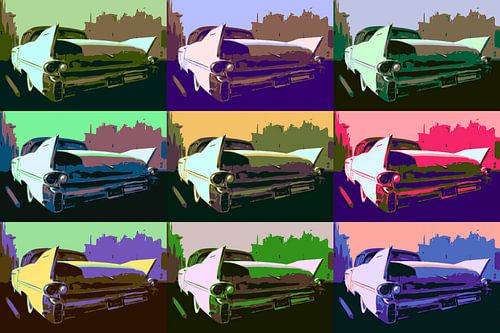 Cadillac in Warhol stijl