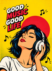 Good Life Pop-Art-Mädchen von irgian firmansyah