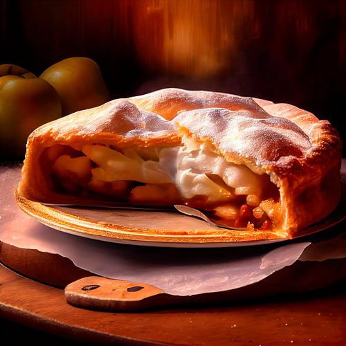 Gebackener Apfelkuchen