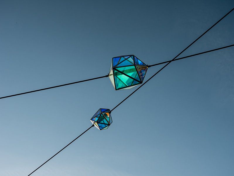 Lanternes modernes bleues du ciel par Moniek van Rijbroek