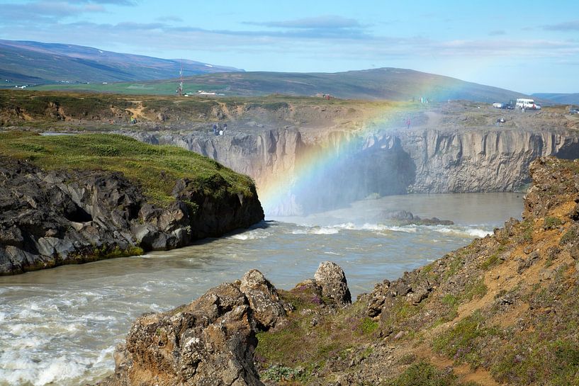 Godafoss-Wasserfall in Island von Menno Schaefer