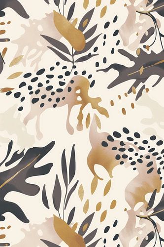 Creatieve abstracte kunst van afrikaanse dieren