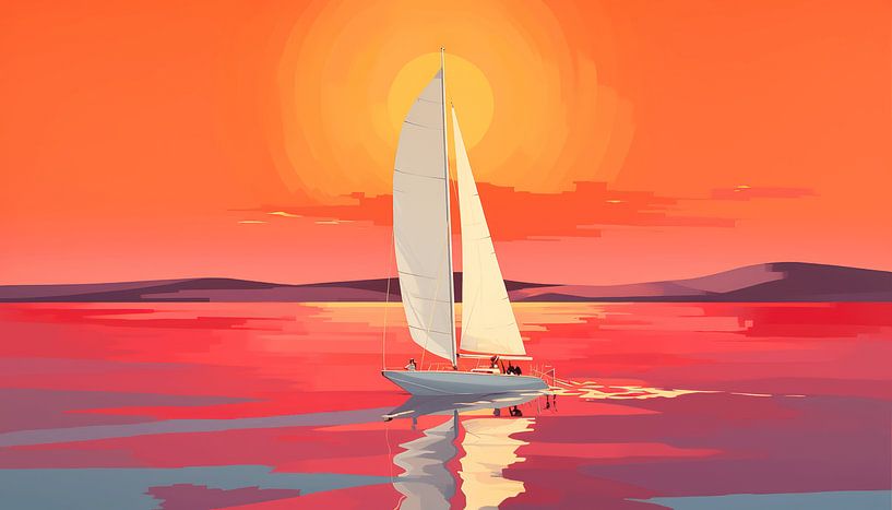 Naar de Zonsondergang van Art Lovers