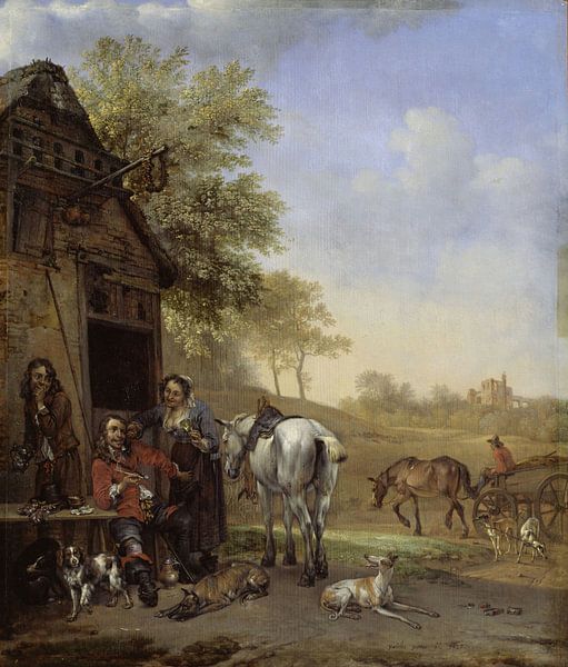 Halt at the Inn, Paulus Potter by Masterful Masters