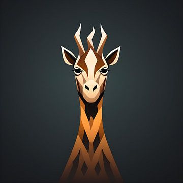 Image vectorielle Girafe sur PixelPrestige