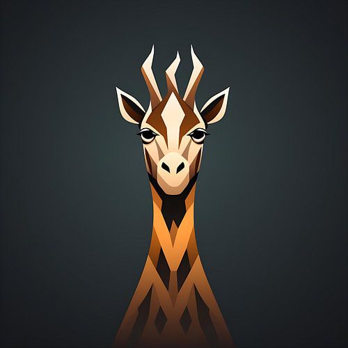 Vectorafbeelding Giraf