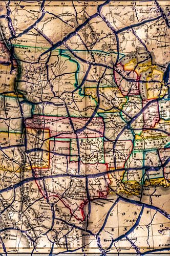 Landkaart-art Amerika