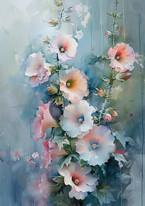 Blumenmalerei Kunst | Ethereal Blossoms