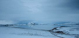 Lake Myvatn Iceland by Wim Westmaas