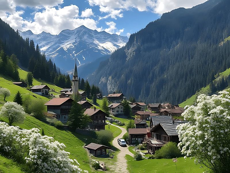 Dörfer von Edelweiss von Stilbeeld Studio