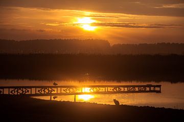 Zonsondergang Zeeuws Vlaanderen van Cornelius Fontaine