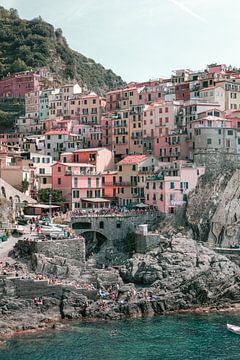 Cinque Terre Manarola | Photo Print Italie | Europe colorée photographie de voyage sur HelloHappylife