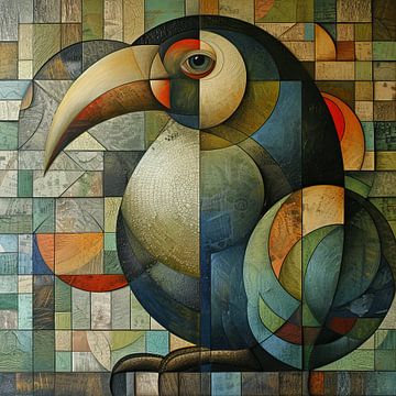 Toucan moderne | Géométrie du bec sur Caprices d'Art