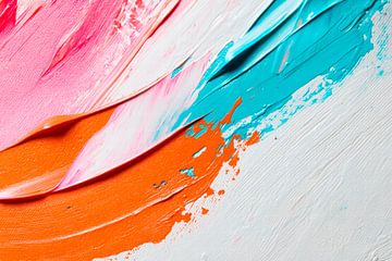 Colourful brushstrokes - Abstract by Poster Art Shop